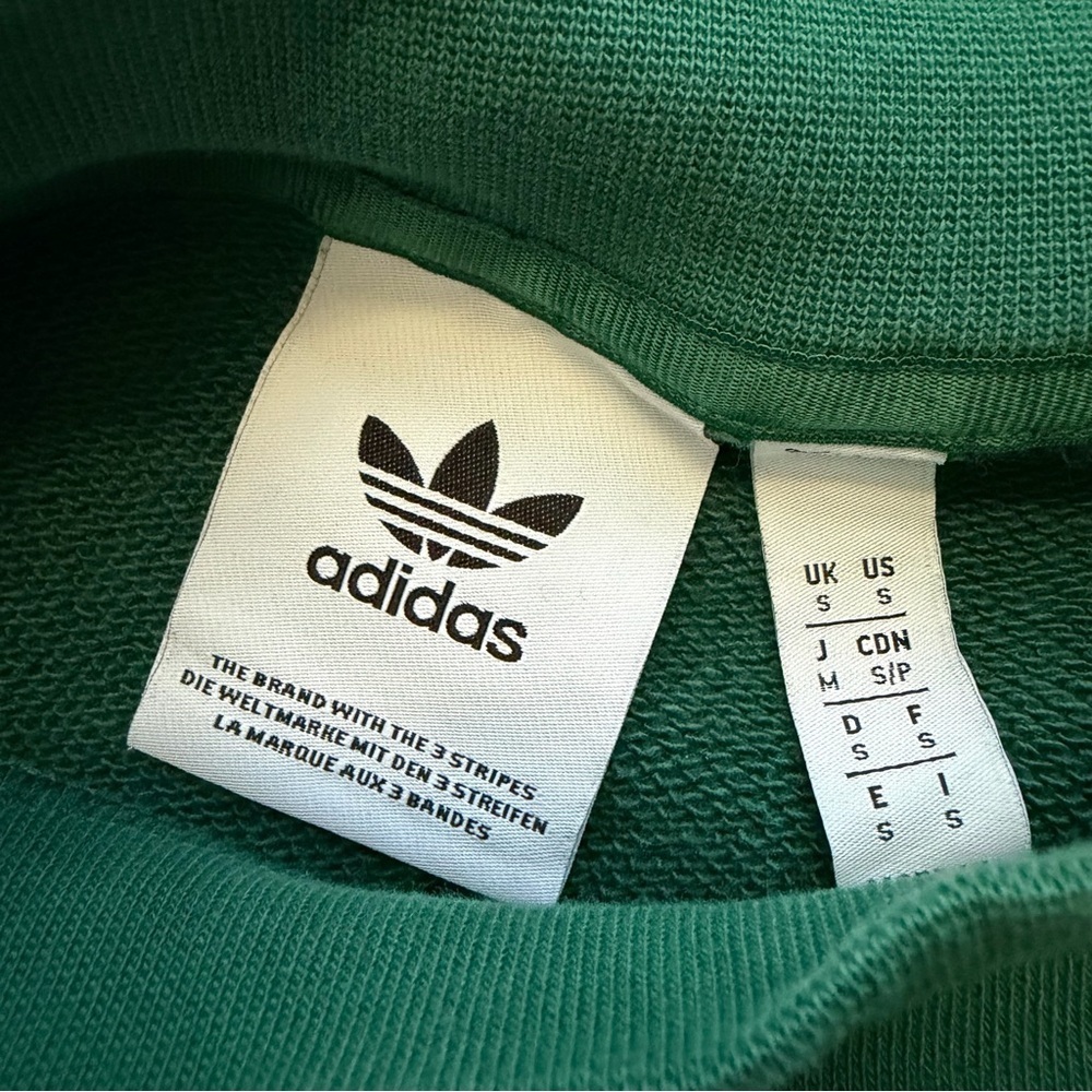 Adidas Men’s Hoop York City Crewneck Sweatshirt Size Small in Collegiate Green - Picture 6 of 7